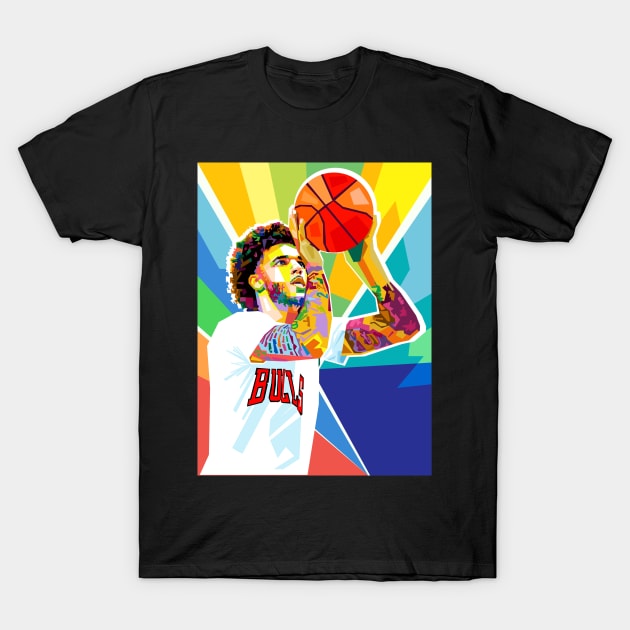 LONZO BALL POP ART T-Shirt by Vector Baturaja